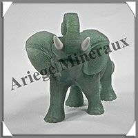 ELEPHANT - AVENTURINE - 115x90x50 mm - 275 grammes - A001