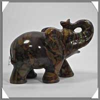 ELEPHANT - JASPE BAMBOU - 110x70x45 mm - 385 grammes - A001