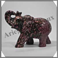ELEPHANT - JASPE ORBICULAIRE - 110x70x45 mm - 270 grammes - A001