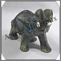 ELEPHANT - LABRADORITE - 110x75x50 mm - 180 grammes - A003