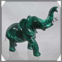 ELEPHANT - MALACHITE - 135x100x45 mm - 450 grammes - P006