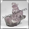 OURS (Couple) - AMETHYSTE - 110x100x75 mm - 624 grammes - A003 Madagascar