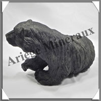 OURS - OBSIDIENNE DOREE - 160x100x80 mm - 1 150 grammes - A001