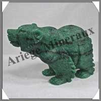 OURS - ZOIZITE - 100x65x40 mm - 265 grammes - A001