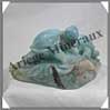 TORTUES (Couple) - AMAZONITE - 125x100x70 mm - 600 grammes - A001 Madagascar