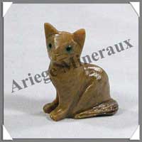 CHAT EGYPTIEN - STEATITE - 30 mm - A