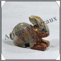 LAPIN COUCHE - STEATITE - 30 mm - A