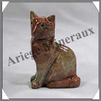 CHAT EGYPTIEN - STEATITE - 70 mm - A