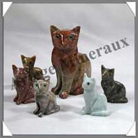 CHAT EGYPTIEN - STEATITE - Famille (Mre + 5 Petits) - A