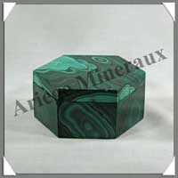 MALACHITE - BOITE Hexagonale - 80x80x50 mm - C005