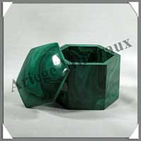 MALACHITE - BOITE Hexagonale - 70x70x40 mm - P001