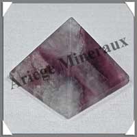 FLUORITE Violette - PYRAMIDE - 35x35x30 mm - 49 grammes - C018
