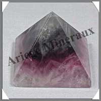 FLUORITE Violette - PYRAMIDE - 40x40x33 mm - 70 grammes - C019