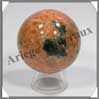 CALCITE ORANGE - Sphère - 54 mm - 230 grammes - R004 Madagascar