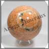 CALCITE ORANGE - Sphère - 94 mm - 1 160 grammes - R006 Madagascar
