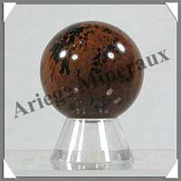 OBSIDIENNE MOHAGANY - Sphre - 40 mm - 80 grammes - C001