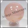 QUARTZ ROSE Etoilé - Sphère - 76 mm - 600 grammes - R018 Madagascar