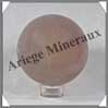 QUARTZ ROSE FUME Etoilé - Sphère - 75 mm - 600 grammes - R020 Madagascar