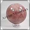 QUARTZ ROSE Intense - Sphère - 100 mm - 1 234 grammes - Y002 Madagascar